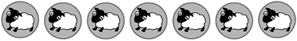 2015年賀用ゲームの羊コマ